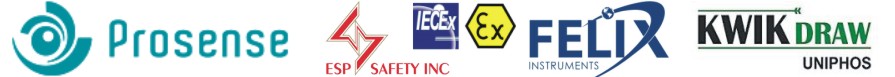 Prosense Gas Detectors, ESP Safety Flame Detectors, Felix Produce Monitors, Ex & UL Certified